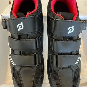NEW Peloton cycling shoes. Size 43 (M/10 W/12). With cleats. Never been worn